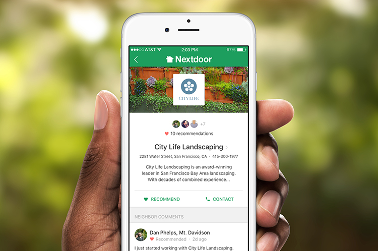 social media platform nextdoor