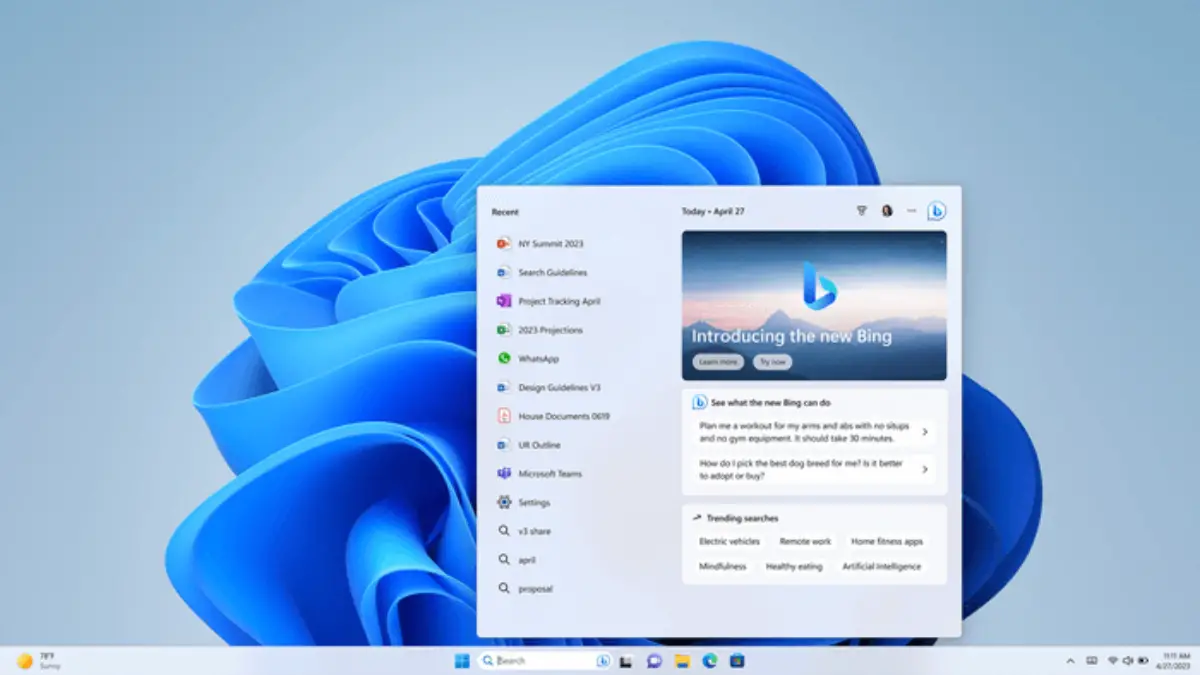 In Windows 11, Microsoft adds AI-powered Bing, iPhone integration, and more