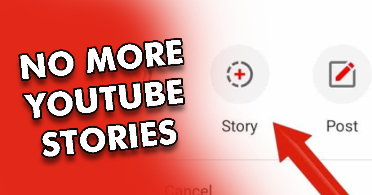 Youtube to discontinue stories very soon