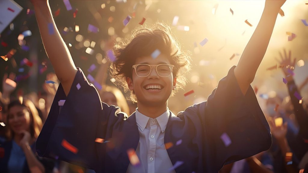 Student earning digital marketing certification online